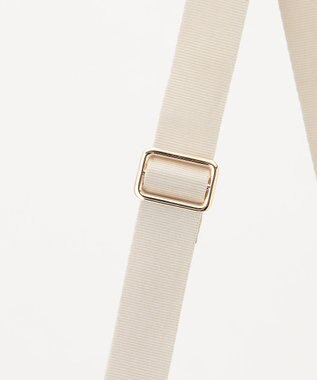 LA BAGAGERIE ポリエステルキャンバス　タックショルダー アイボリー