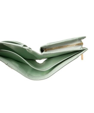 LANVIN en Bleu デクール 二つ折りLファスナー財布 ミント