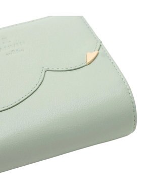 LANVIN en Bleu デクール 二つ折りLファスナー財布 ミント