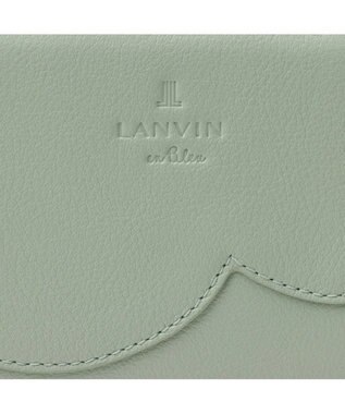 LANVIN en Bleu デクール 二つ折りLファスナー財布 ミント
