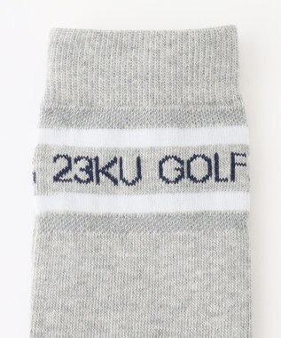 23区GOLF 【WOMEN】ベーシック ハイソックス ライトグレー系