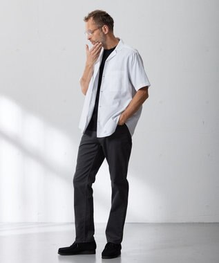 J.PRESS MEN 【HYBRID LINEN】オープンカラーシャツ ホワイト系
