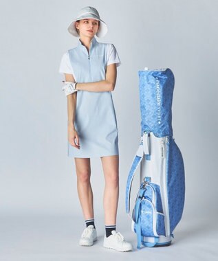 FILA GOLF／marie claire 【marie claire SPORT】 異素材MIXワンピース グレー