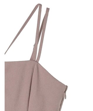 earth music&ecology ダブルストラップキャミワンピース Pink Beige