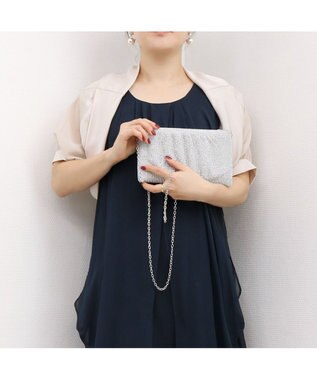 UNBILLION カシュカシュ cachecache / メタリックビーズスクエアミニショルダー