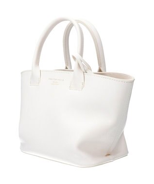 INTER-CHAUSSURES 【Christian Villa】スモールサイズベーシックハンドバッグ ホワイト