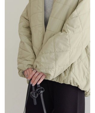 AMERICAN HOLIC キルポカスクエアステッチキルトコート Beige