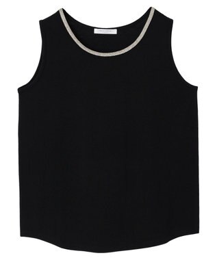 Green Parks ビジューテープタンクトップ Black