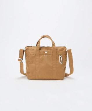TOPKAPI 【Breath TOPKAPI】CHILLGO 保冷バッグ付き ショルダー付き ナイロン トートバッグ M / 撥水 ベージュ