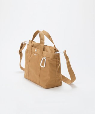 TOPKAPI 【Breath TOPKAPI】CHILLGO 保冷バッグ付き ショルダー付き ナイロン トートバッグ M / 撥水 ベージュ