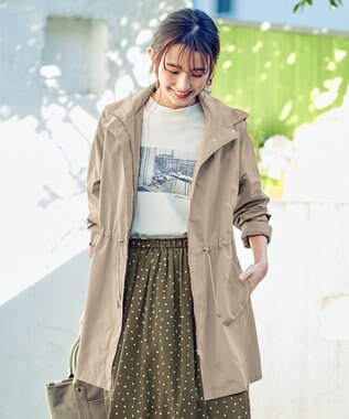 WEB限定色あり】洗えるヒーリングタフタ ロングブルゾン / J.PRESS  