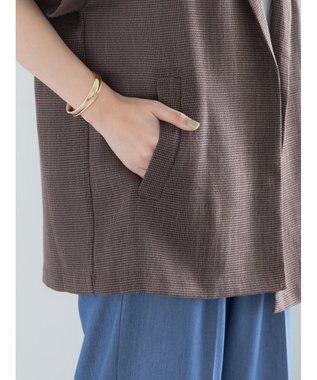 Te chichi カラミメッシュジャケット《2026 SUMMER LOOK item》 ブラウン