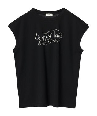 earth music&ecology ｂｅｔｔｅｒ　ｌａｔｅ　フレンチＴ Black