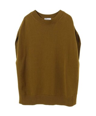 CRAFT STANDARD BOUTIQUE クルーネックニットベスト Mustard