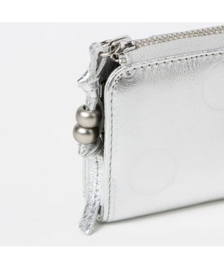 UNBILLION ペルケ perche / ドット型押しスマートキーケース シルバー