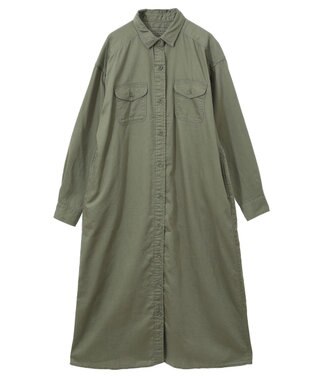 AMERICAN HOLIC Ｗポケットシャツワンピース Khaki