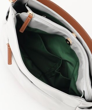 LA BAGAGERIE ポリエステルキャンバス　タックショルダー アイボリー