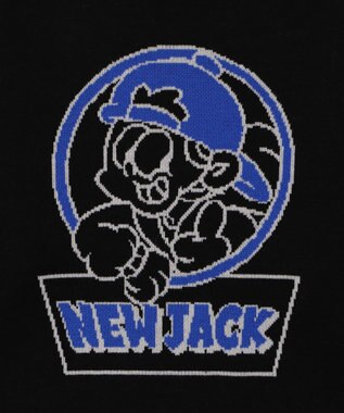 WEGO 【ユニセックス着用ITEM/MLサイズ展開】別注NEW　JACKジャガードニットプルオーバー ブラック