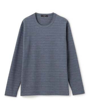 JOSEPH HOMME メランジリップル　クルーネックカットソー ダルブルー系