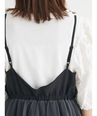 Green Parks ２ＷＡＹラメチュールキャミワンピース Black