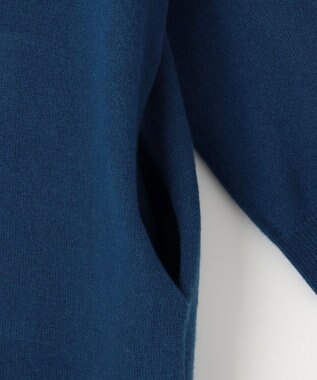 自由区 S 【洗える】ソフトウールハイゲージ  コーディガン ブルー系