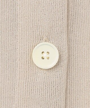 J.PRESS LADIES L 【洗える】シアーライトニット Vネック カーディガン ベージュ系