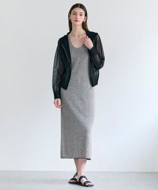 BEIGE， SIDERITE / シアージップフーディーニット Black