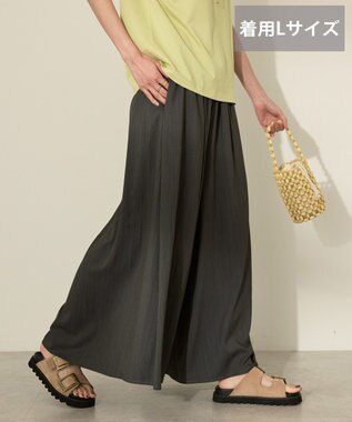 AMERICAN HOLIC (選べる丈２サイズ)接触冷感ギャザースカーチョ【WEB限定カラー有り】 Charcoal Gray