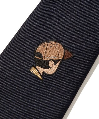 J.PRESS MEN 【AaronChang】ジャガード ネクタイ ネイビー系