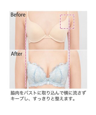 BRADELIS New York 【BRADELIS New York / 育乳ブラ・STEP2 寄せる】　ベルステップ2ブラ22A1 ブルー