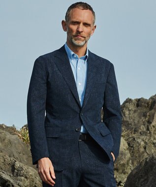 GOTAIRIKU 圧倒的清涼感・８つの機能美【接触冷感/通気性/軽量/撥水…等】クールドッツ セットアップジャケット（24年モデル） ネイビー系8