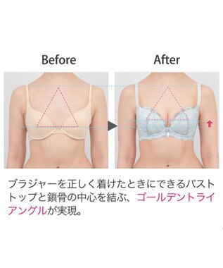 BRADELIS New York 【BRADELIS New York / 育乳ブラ・STEP2 寄せる】　ベルステップ2ブラ22A1 ブルー