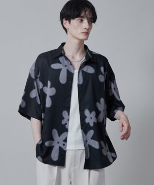 WEGO アムンゼンパターンBIGシャツ（S） 柄1