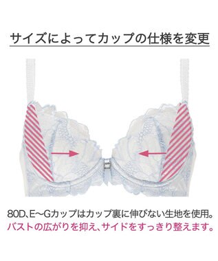 BRADELIS New York 【BRADELIS New York / 育乳ブラ・STEP2 寄せる】　ベルステップ2ブラ22A1 ブルー