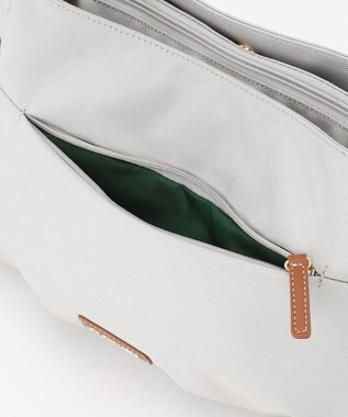 LA BAGAGERIE ポリエステルキャンバス　タックショルダー アイボリー