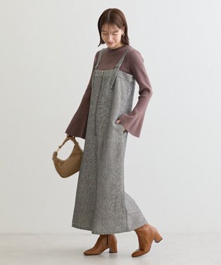 Green Parks ・ＥＬＥＮＣＡＲＥ　ＤＵＥ　ツイードＺＩＰＵＰジャンス Beige