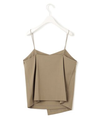 ICB L 【洗える】ウール2WAYストレッチ キャミソールブラウス フォーン系