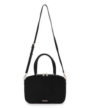 23区 【WEB&一部店舗限定】スエード ボストン バッグ ブラック系