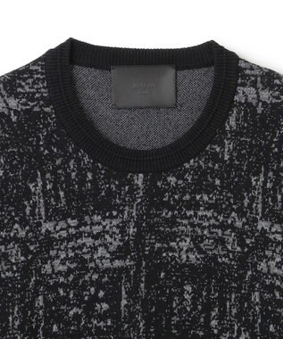 JOSEPH HOMME 【HIGH GRADE LINE】クレストブークレジャガード　クルーネックニット ブラック系