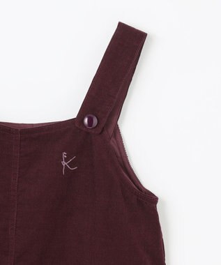 組曲 KIDS 【150-160㎝】コーデュロイ ワンピース ワイン系