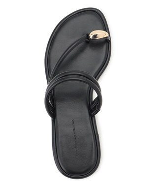 23区 サムリング フラット サンダル ブラック系