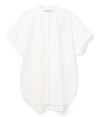 UNFILO L ワッシャーブロード ブザムロングシャツ オフ