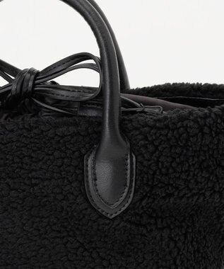 LA BAGAGERIE エコファー　バケツハンドバッグ ブラック