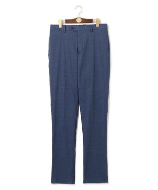 J.PRESS MEN 感動！？上品な見た目に着心地抜群なセットアップ【MECHANICAL】【超軽量 / 清涼感 / 洗える】ハイパワーストレッチ リネンルックパンツ ネイビー系