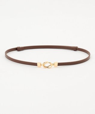 ANY メタルモチーフアジャスタブルベルト ブラウン