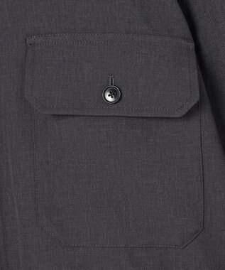 UNFILO MENS 【OCEANS YouTube 掲載/男女兼用】WOOL TOUCH 機能美シャツブルゾン チャコール