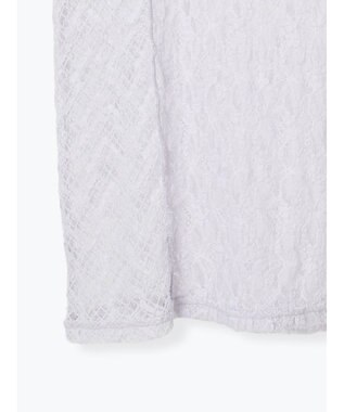 Te chichi パッチワークレース5分袖トップス ラベンダー