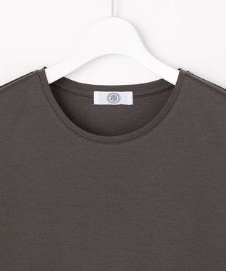 J.PRESS LADIES コットンスムース ノースリーブ カットソー スレートブラウン系