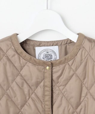 J.PRESS LADIES S 【WEB限定カラーあり】コンパクトタフタキルティング ブルゾン ベージュ系