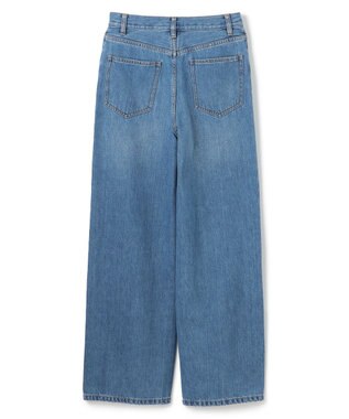 BEIGE， 【洗える】NAVIGLIO / フルレングスデニムバギーパンツ L.Indigo